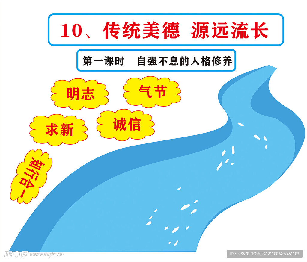 传统美德 源远流长板书