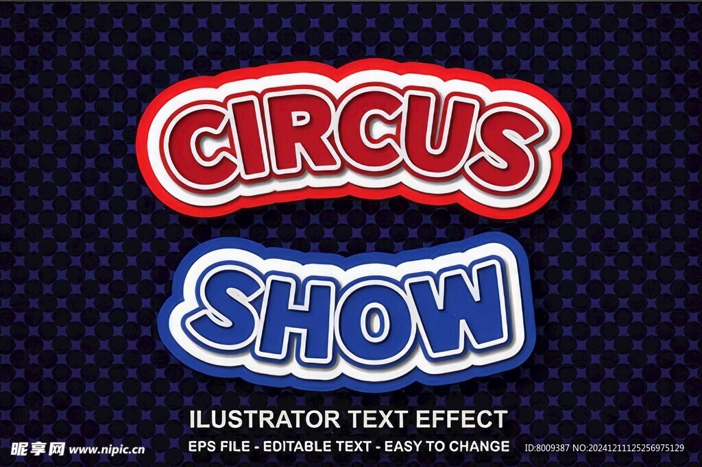 3D立体可编辑字体样机