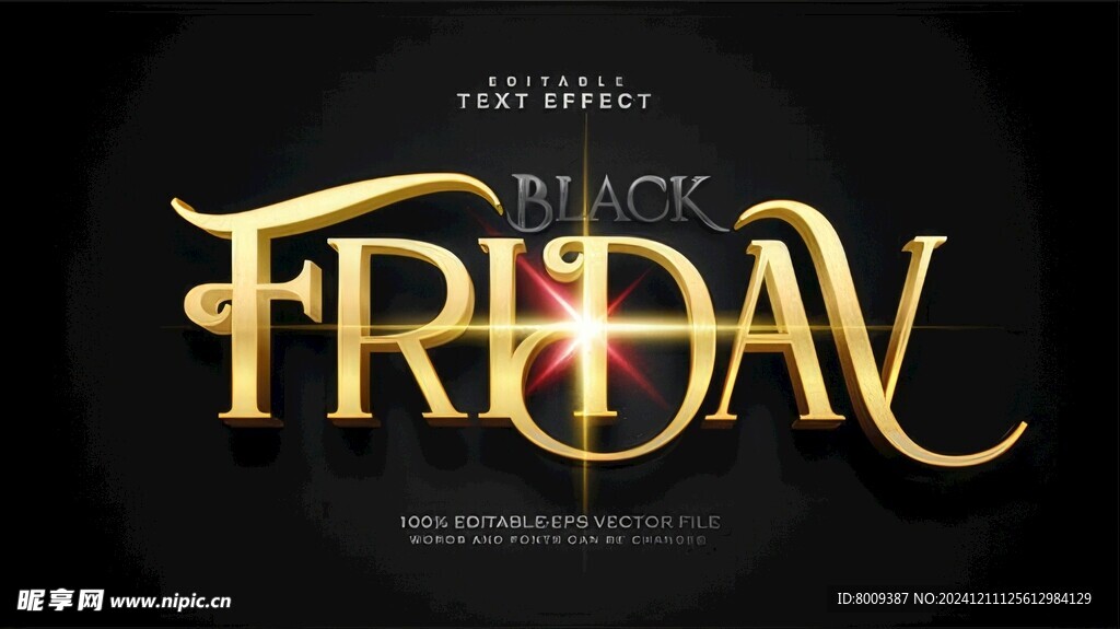 电影主题风格EPS字体样机