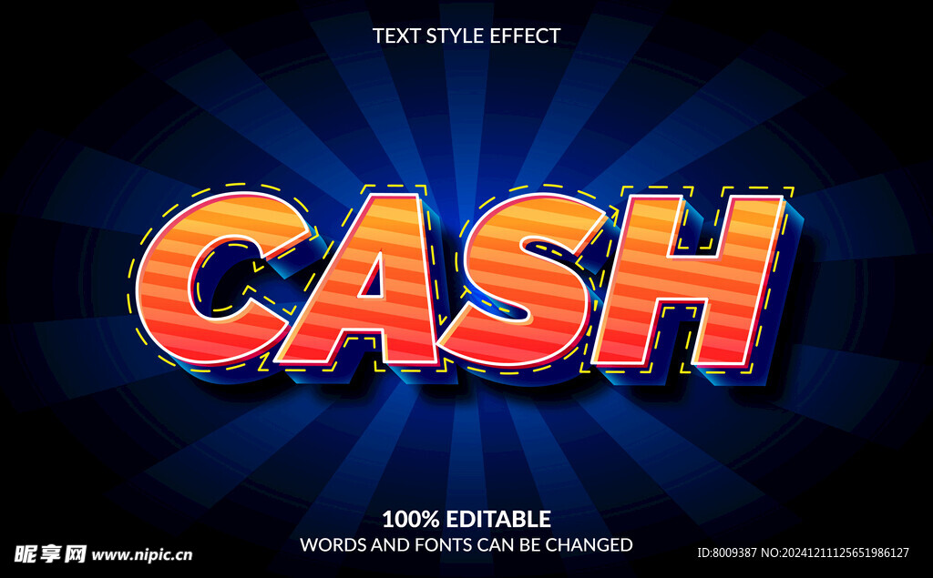 3D立体EPS字体样机