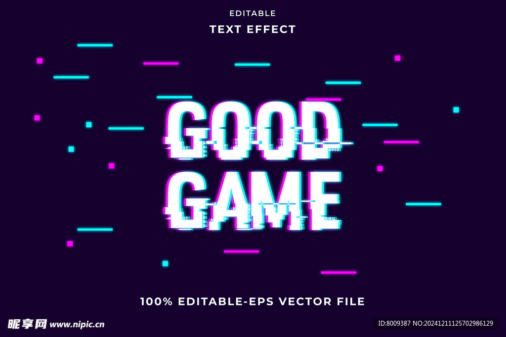 故障电磁波EPS字体样机