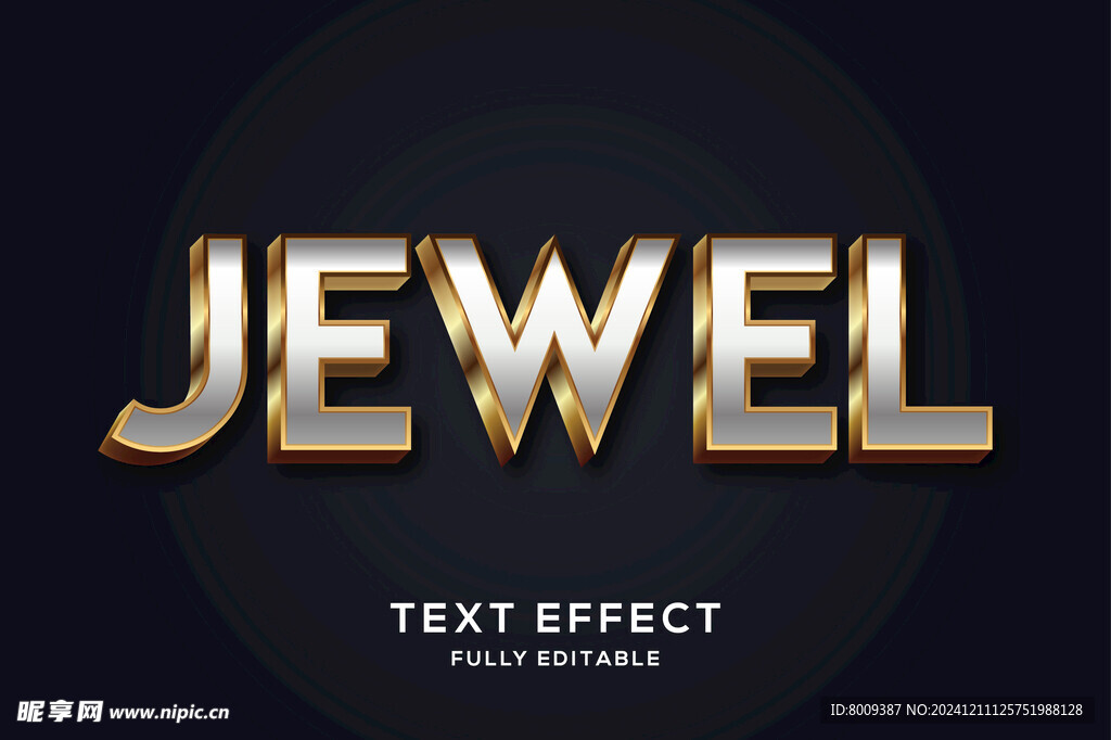 金属字EPS字体样机