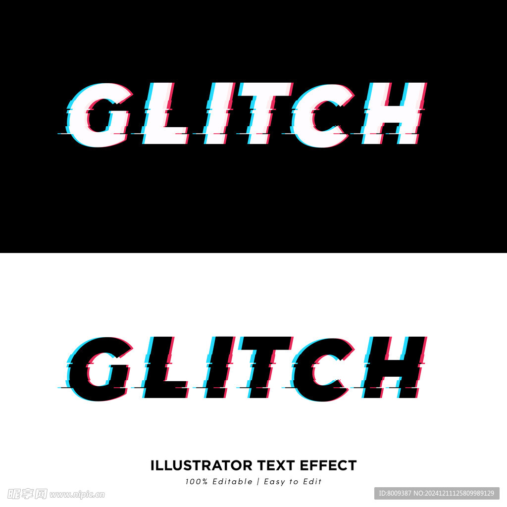 故障电磁波EPS字体样机