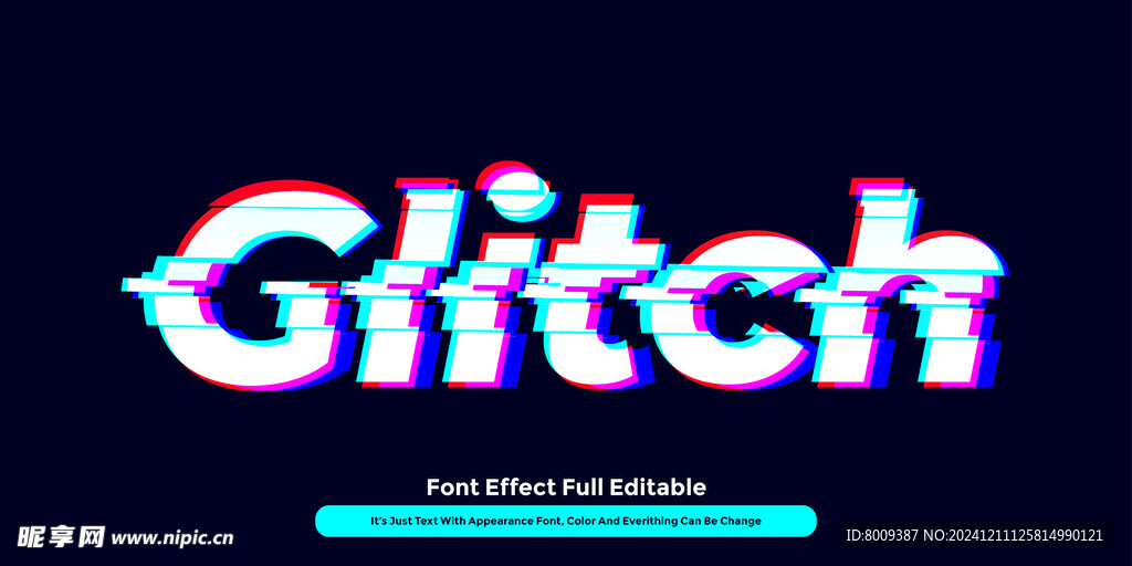 故障电磁波EPS字体样机