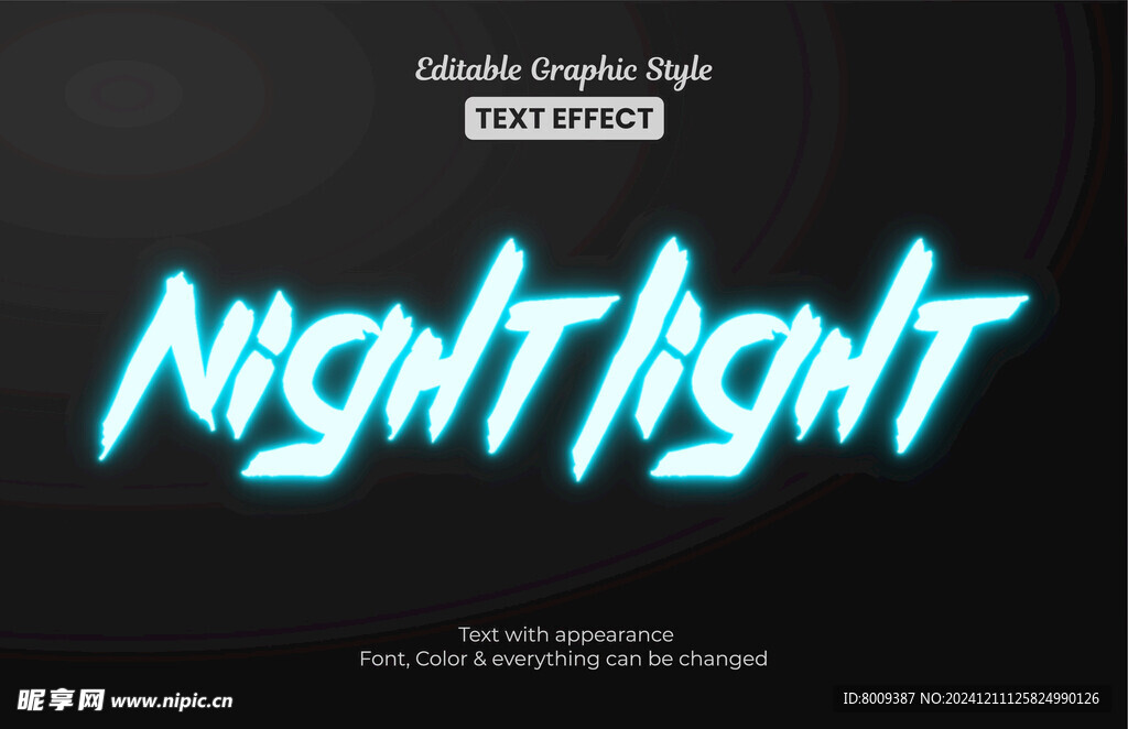 潮流风格EPS字体样机