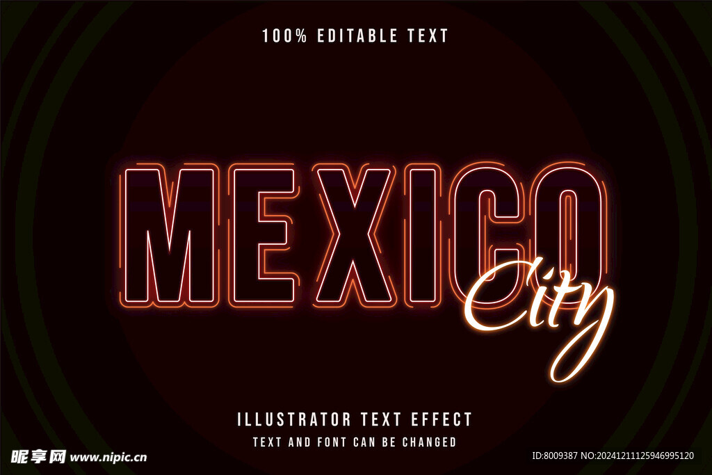 潮流字EPS字体样机