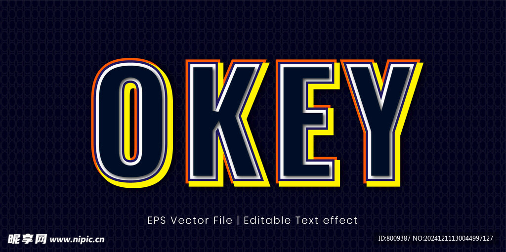 潮流风EPS字体样机