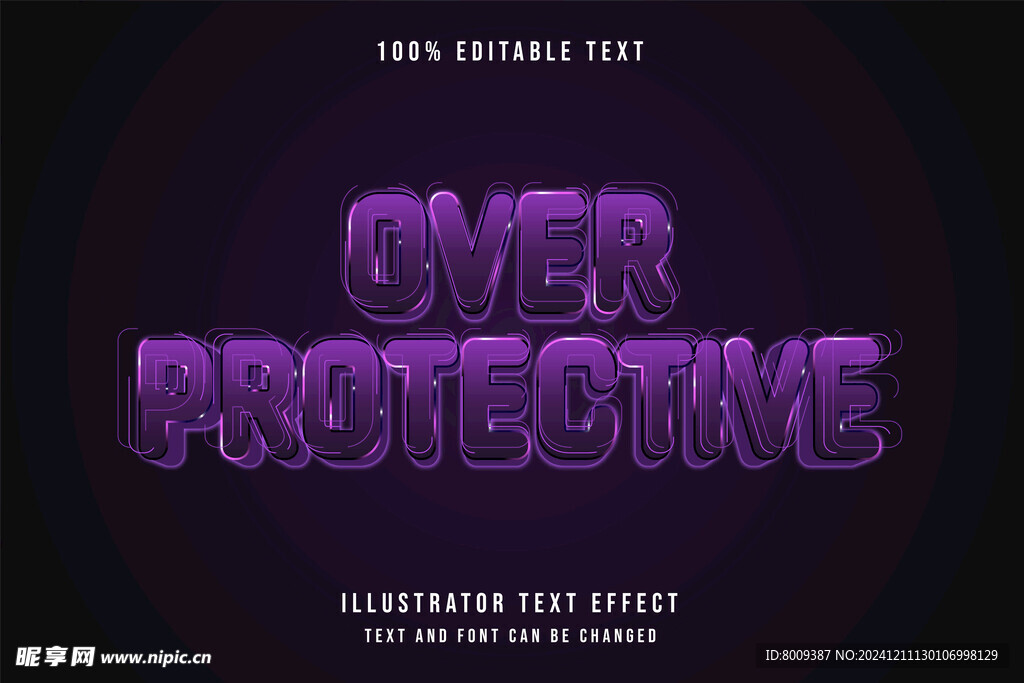 3D立体EPS艺术字效果