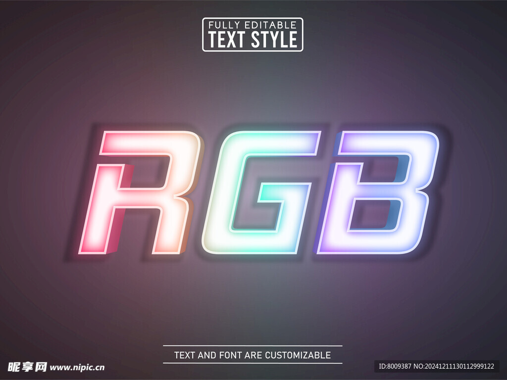 3D立体艺术字效果