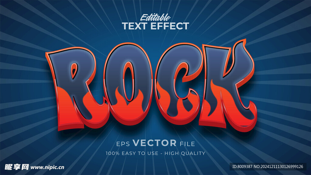 潮流摇滚字体样机