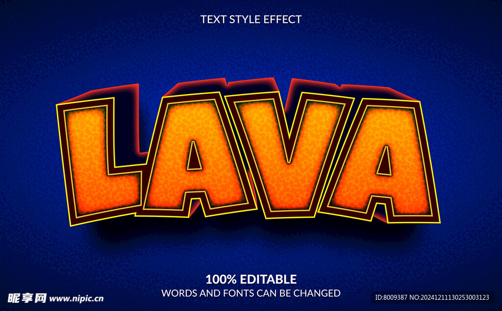 3D立体EPS艺术字效果