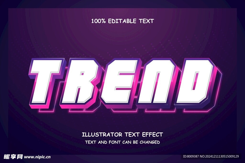 3D立体EPS艺术字效果