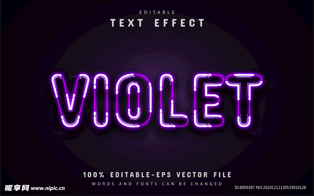 赛博朋克风格艺术字效果