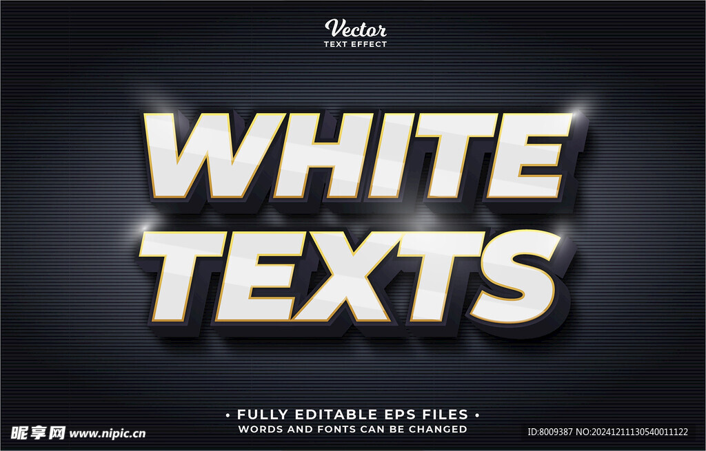 粗体字艺术字效果