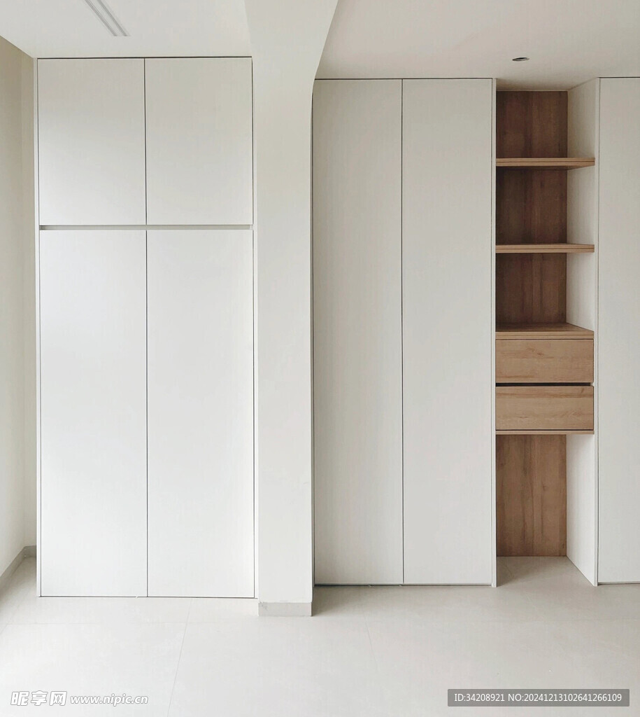 夹吊设计高级感装修木制品定制柜