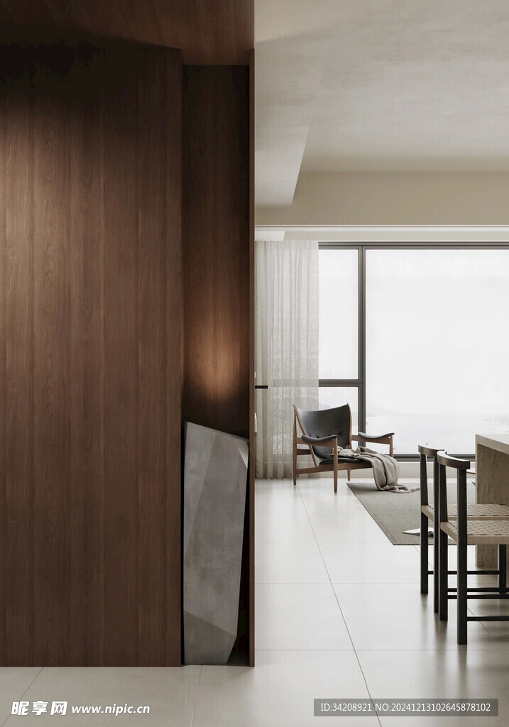 夹吊设计高级感装修木制品定制柜