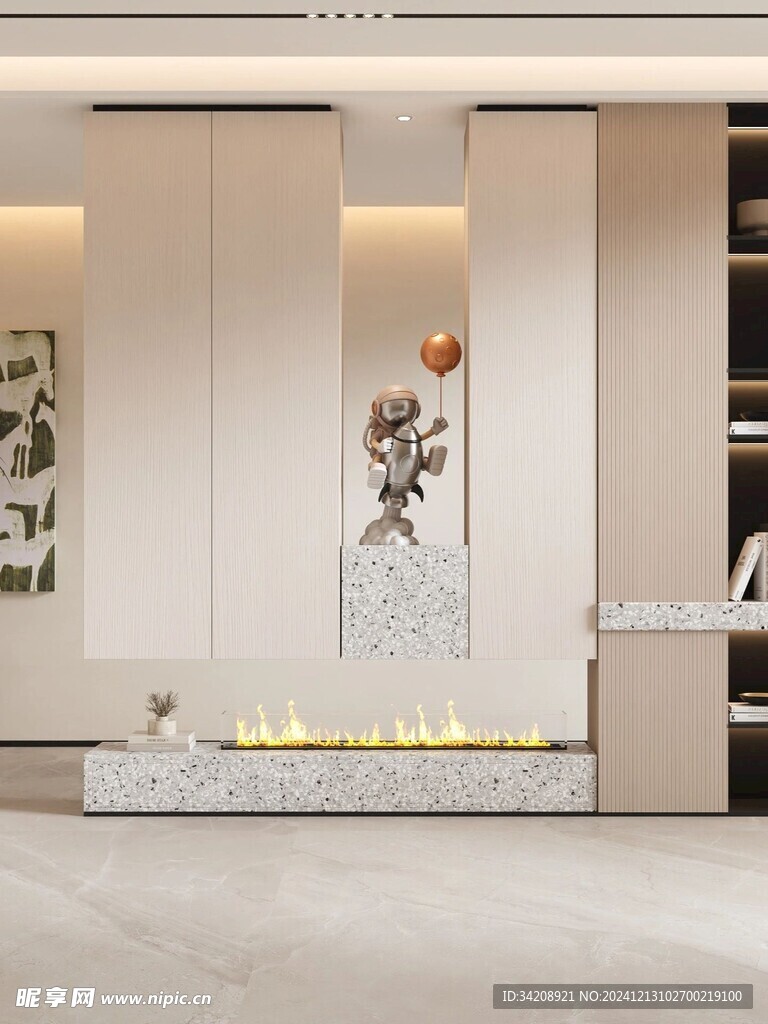 夹吊设计高级感装修木制品定制柜