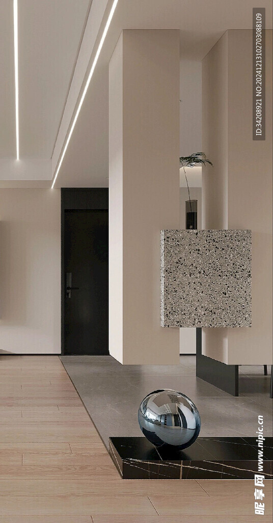 夹吊设计高级感装修木制品定制柜