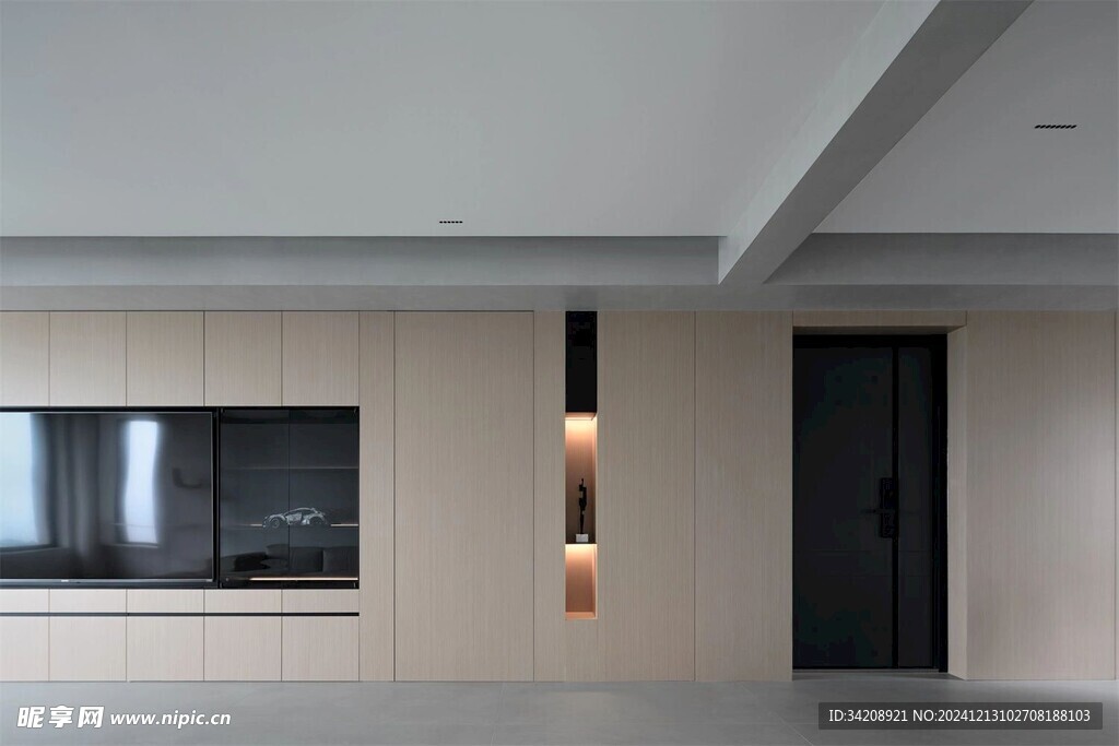 夹吊设计高级感装修木制品定制柜