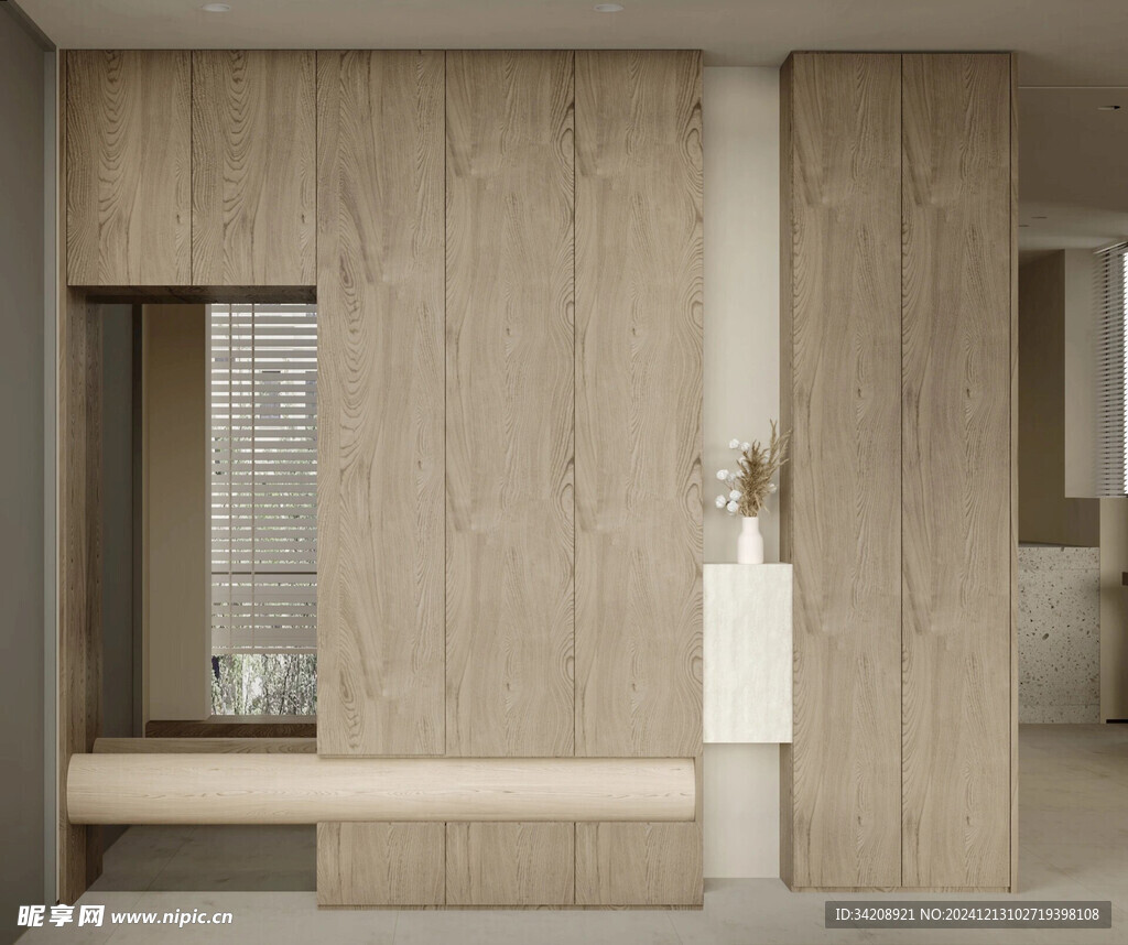 夹吊设计高级感装修木制品定制柜