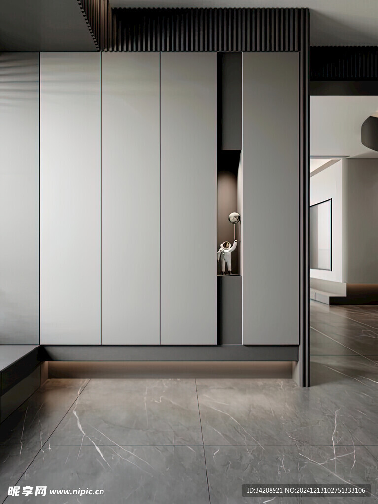 夹吊设计高级感装修木制品定制柜