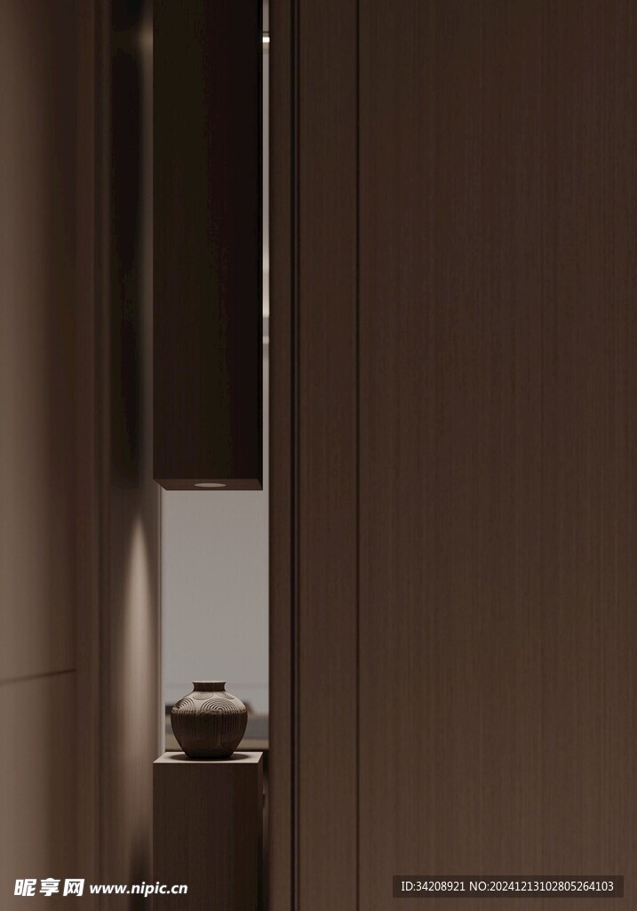 夹吊设计高级感装修木制品定制柜