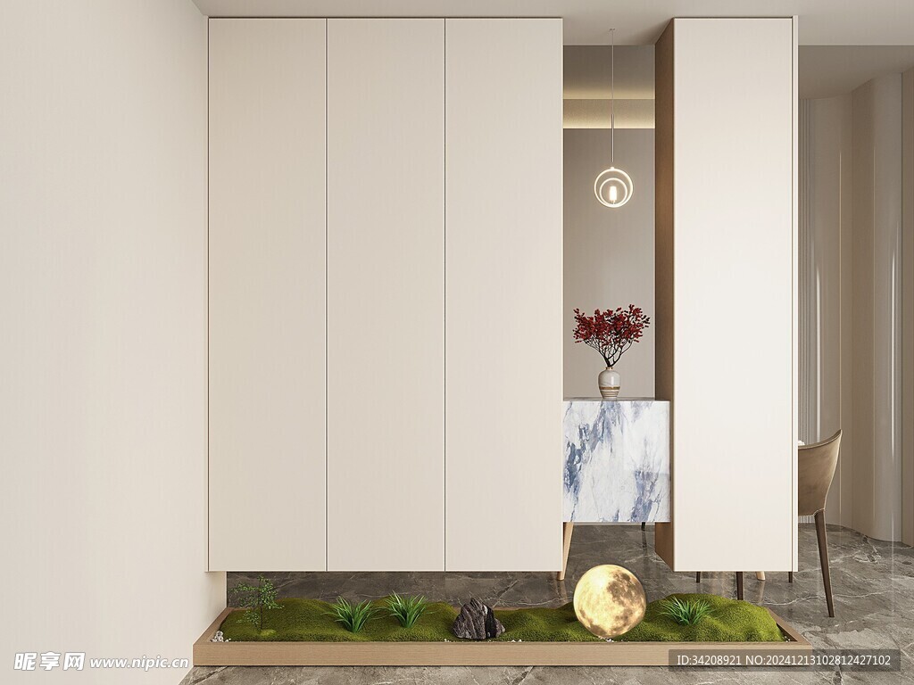 夹吊设计高级感装修木制品定制柜