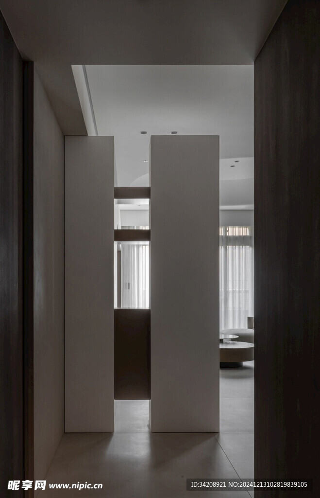 夹吊设计高级感装修木制品定制柜