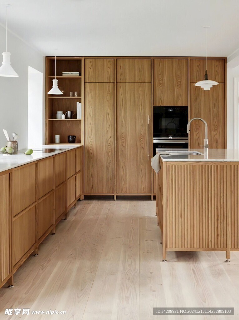 骨骼线胡桃木复古中式风格柜子门