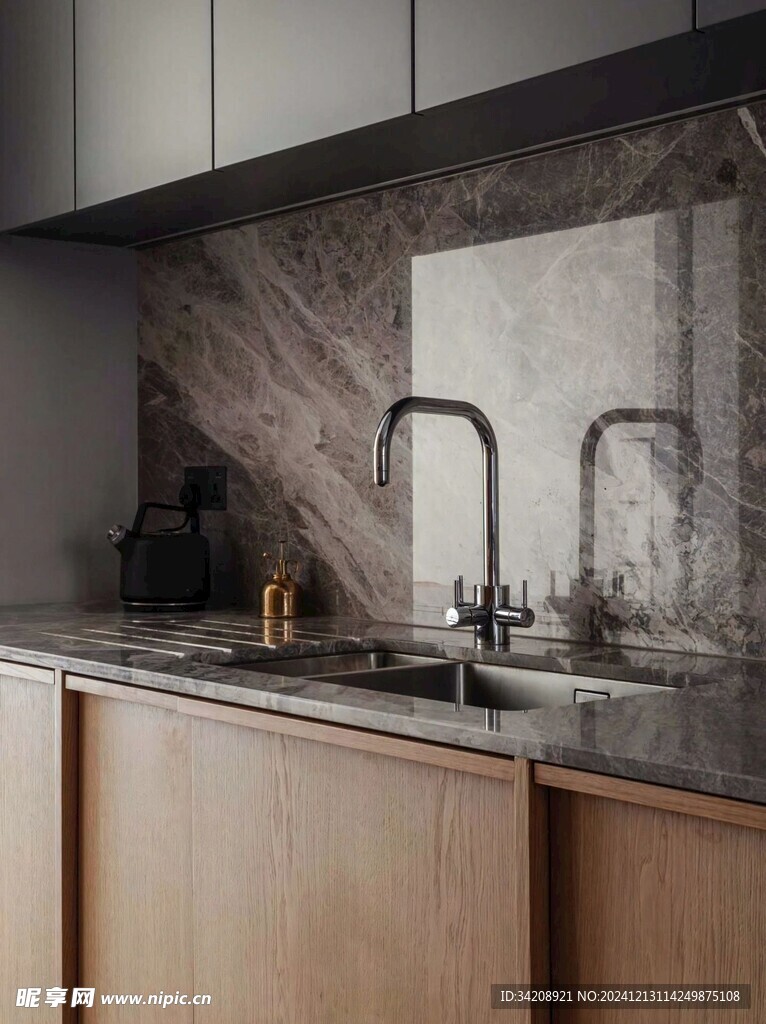 骨骼线胡桃木复古中式风格柜子门