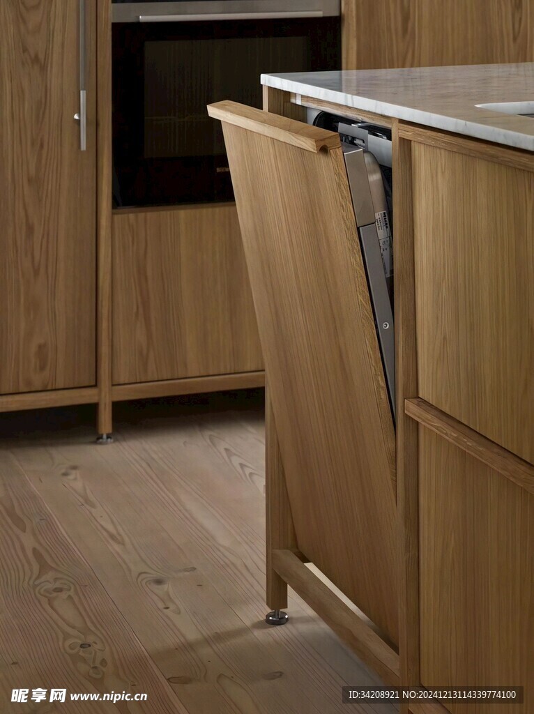 骨骼线胡桃木复古中式风格柜子门