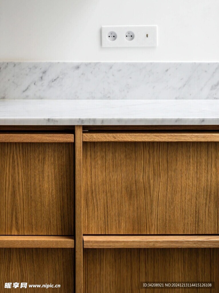 骨骼线胡桃木复古中式风格柜子门