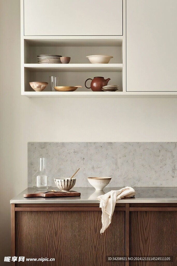 骨骼线胡桃木复古中式风格柜子门