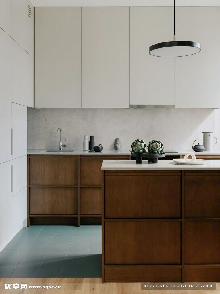 骨骼线胡桃木复古中式风格柜子门