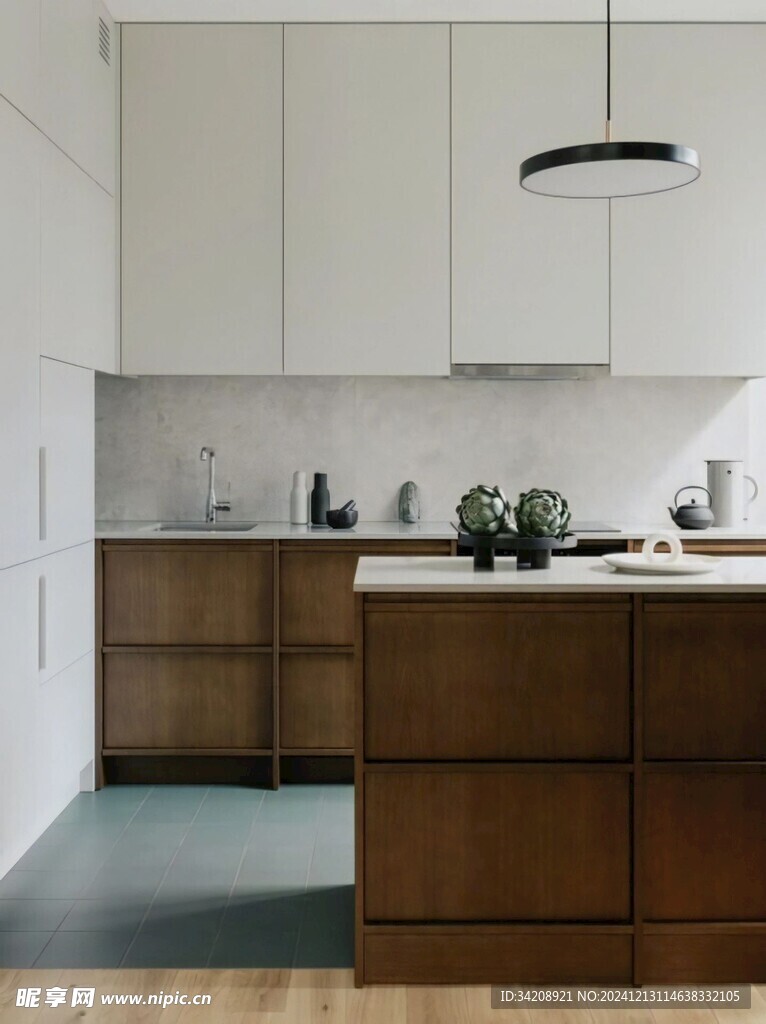 骨骼线胡桃木复古中式风格柜子门