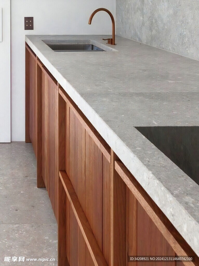 骨骼线胡桃木复古中式风格柜子门