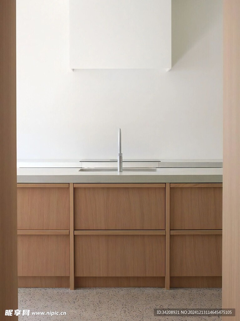 骨骼线胡桃木复古中式风格柜子门