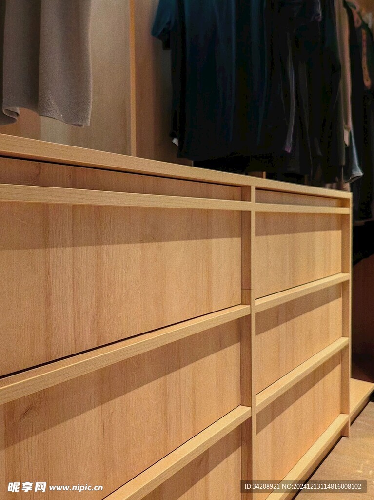 骨骼线胡桃木复古中式风格柜子门