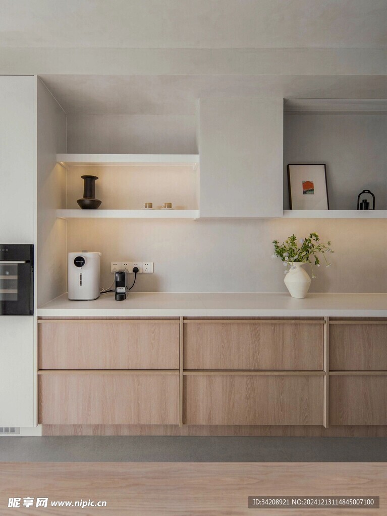 骨骼线胡桃木复古中式风格柜子门