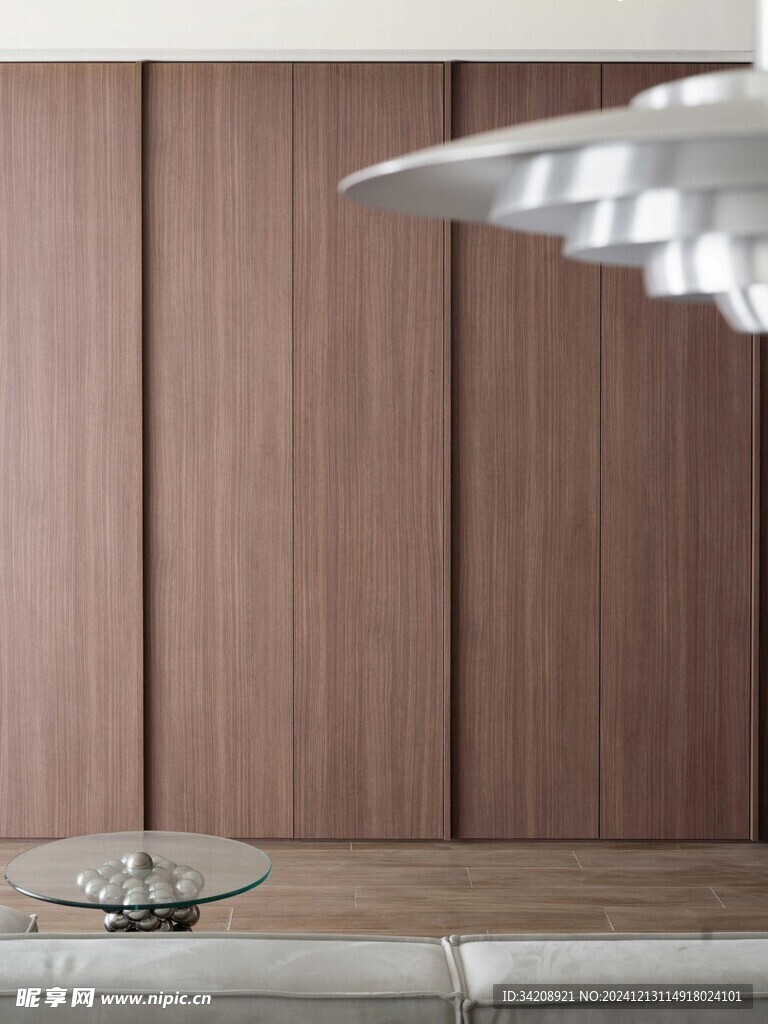 骨骼线胡桃木复古中式风格柜子门