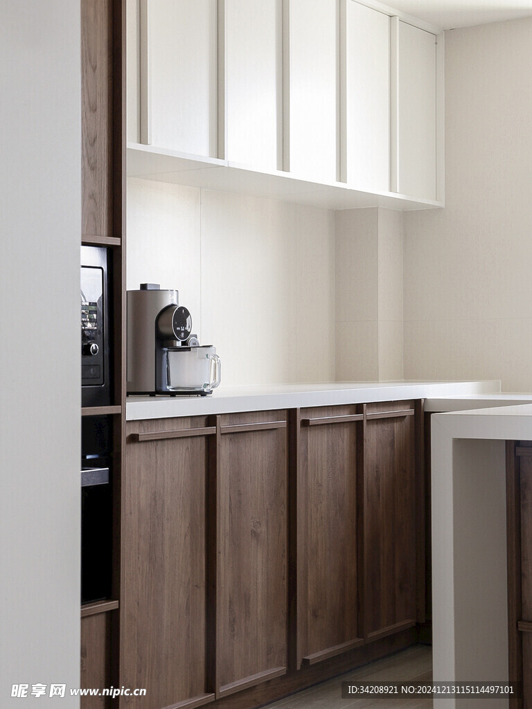 骨骼线胡桃木复古中式风格柜子门