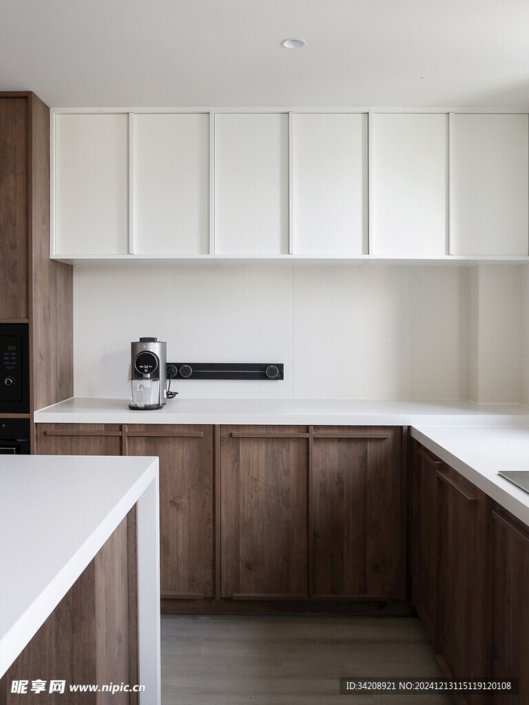 骨骼线胡桃木复古中式风格柜子门