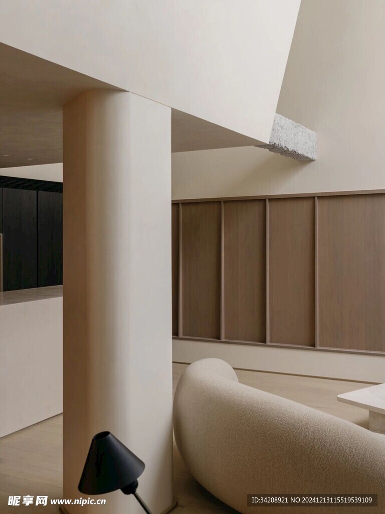 骨骼线胡桃木复古中式风格柜子门