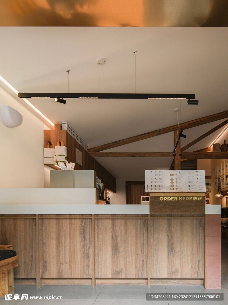 骨骼线胡桃木复古中式风格柜子门