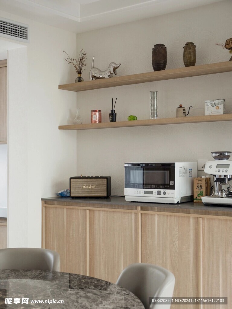 骨骼线胡桃木复古中式风格柜子门