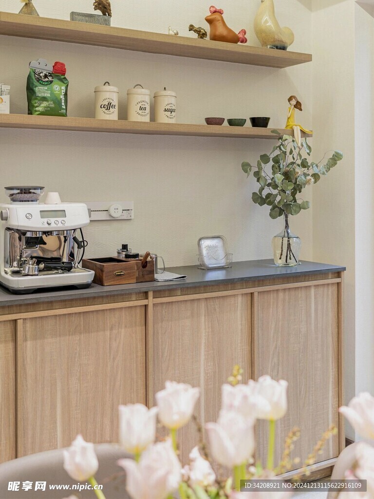 骨骼线胡桃木复古中式风格柜子门