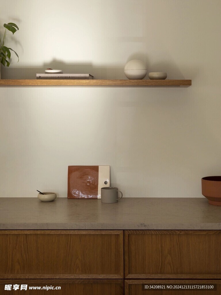 骨骼线胡桃木复古中式风格柜子门