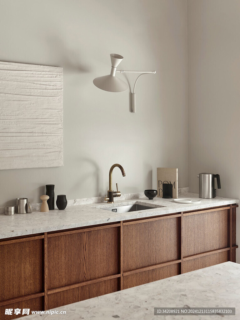 骨骼线胡桃木复古中式风格柜体门