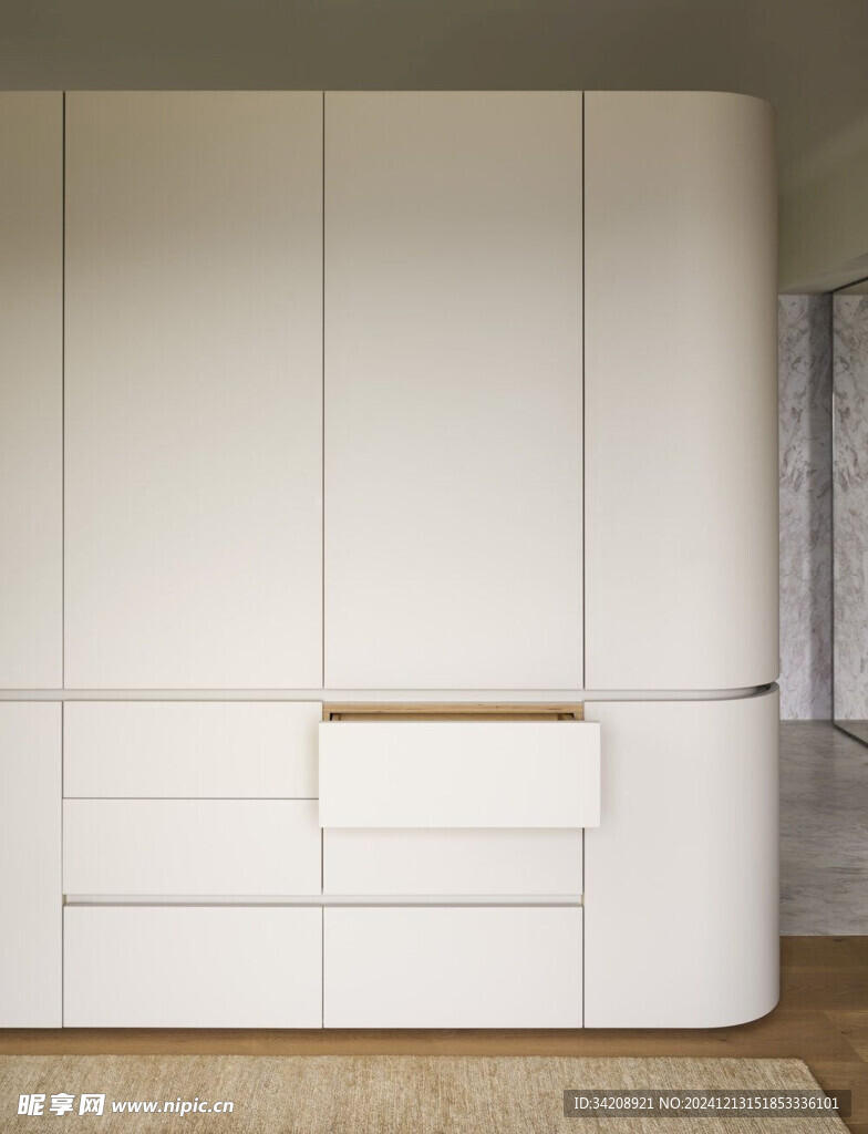 全屋定制弧形转角柜子柜体装修