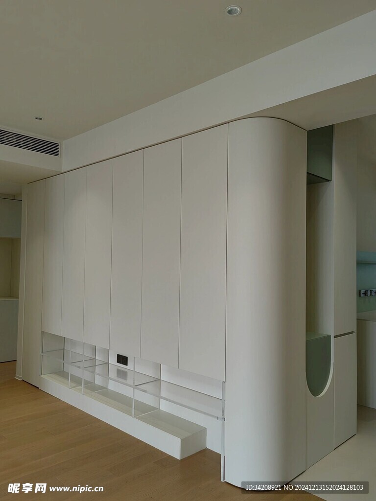 全屋定制弧形转角柜子柜体装修